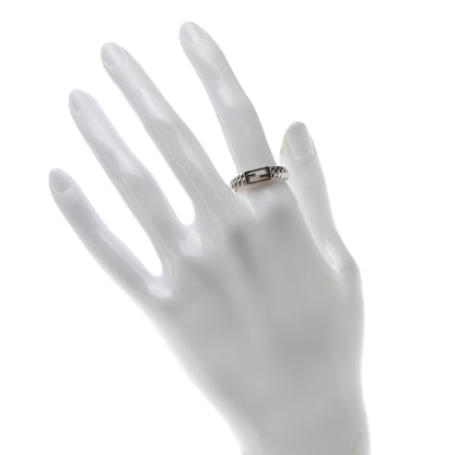 Fendi Metal FF Chain Ring 54 7 Silver 2 of 4