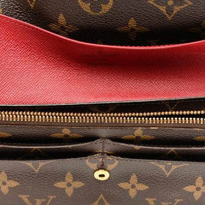 Louis Vuitton Monogram Emilie Wallet Red 9 of 14
