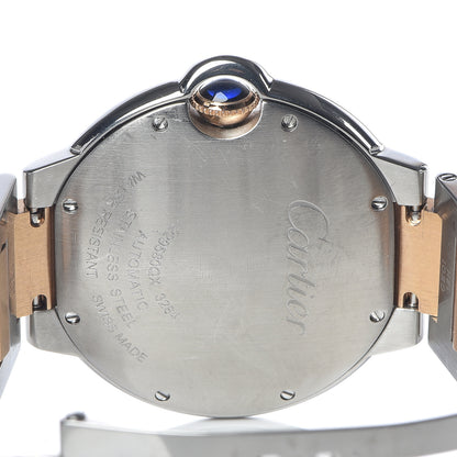 Cartier Stainless Steel 18K Pink Gold Pink Mother of Pearl 36mm Ballon Bleu De Cartier Automatic Watch 6 of 9