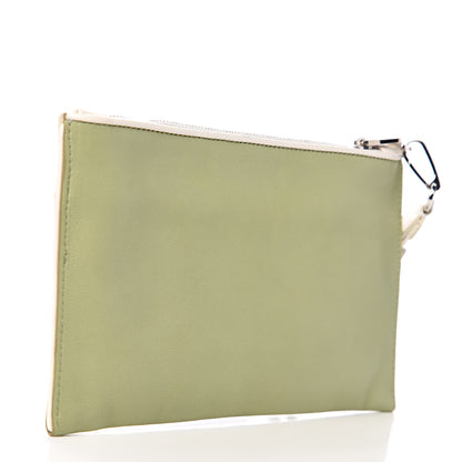 Miu Miu Nappa Glitter Clutch Wristlet Pistacchio Bianco 2 of 6
