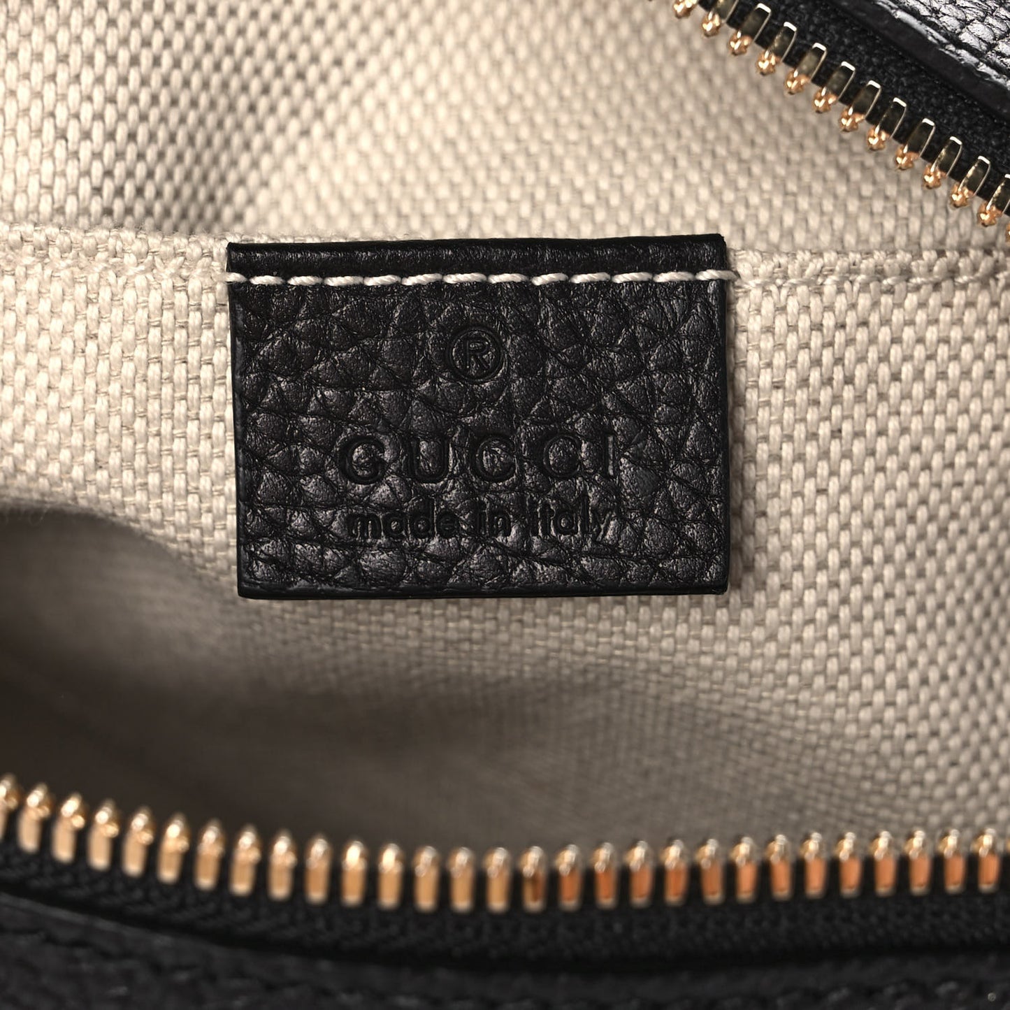Pebbled Calfskin Small Soho Disco Bag Black
