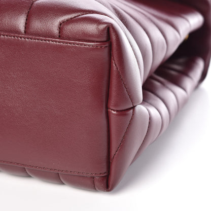 Saint Laurent Calfskin Y Quilted Monogram Medium Loulou Chain Satchel Palissandre 10 of 15
