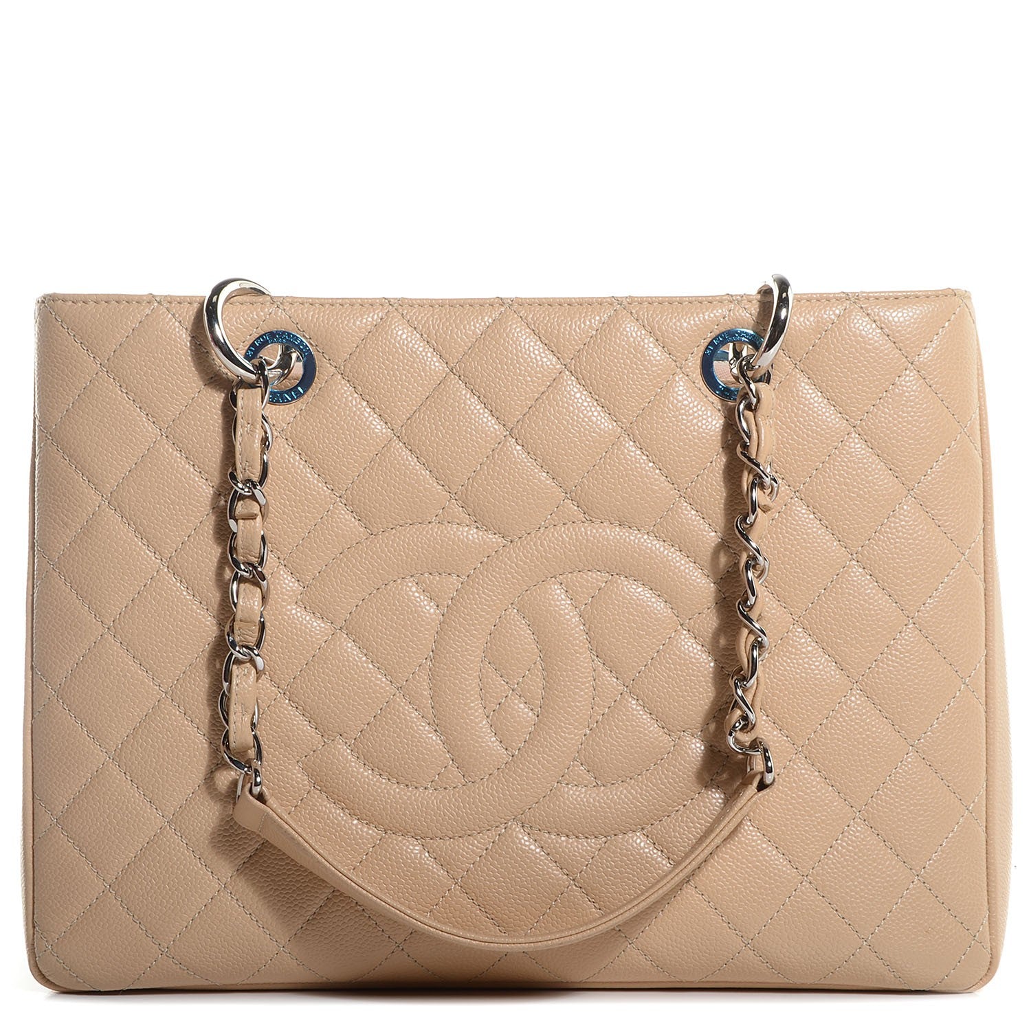 Chanel Caviar Quilted Grand Shopping Tote GST Beige Clair 1 of 7
