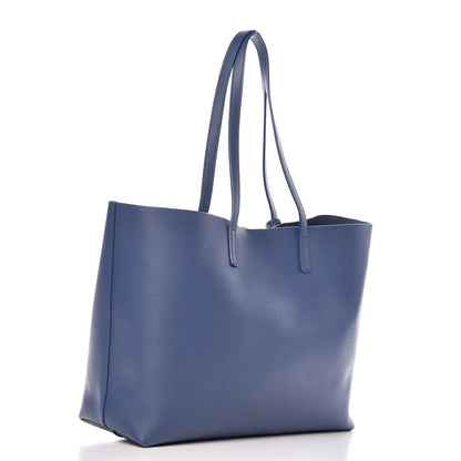 Saint Laurent Calfskin Large Shopping Tote Denim 4 of 11