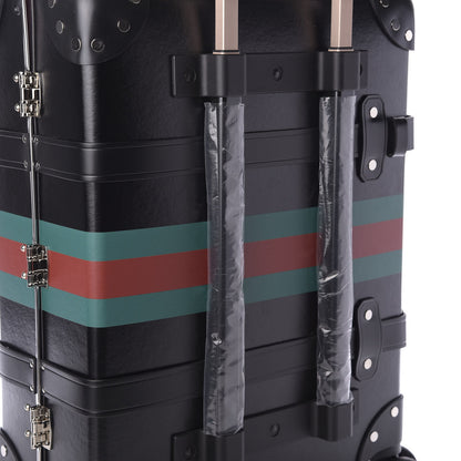 Gucci Calfskin Web Globe-Trotter Carry-On Black 9 of 9