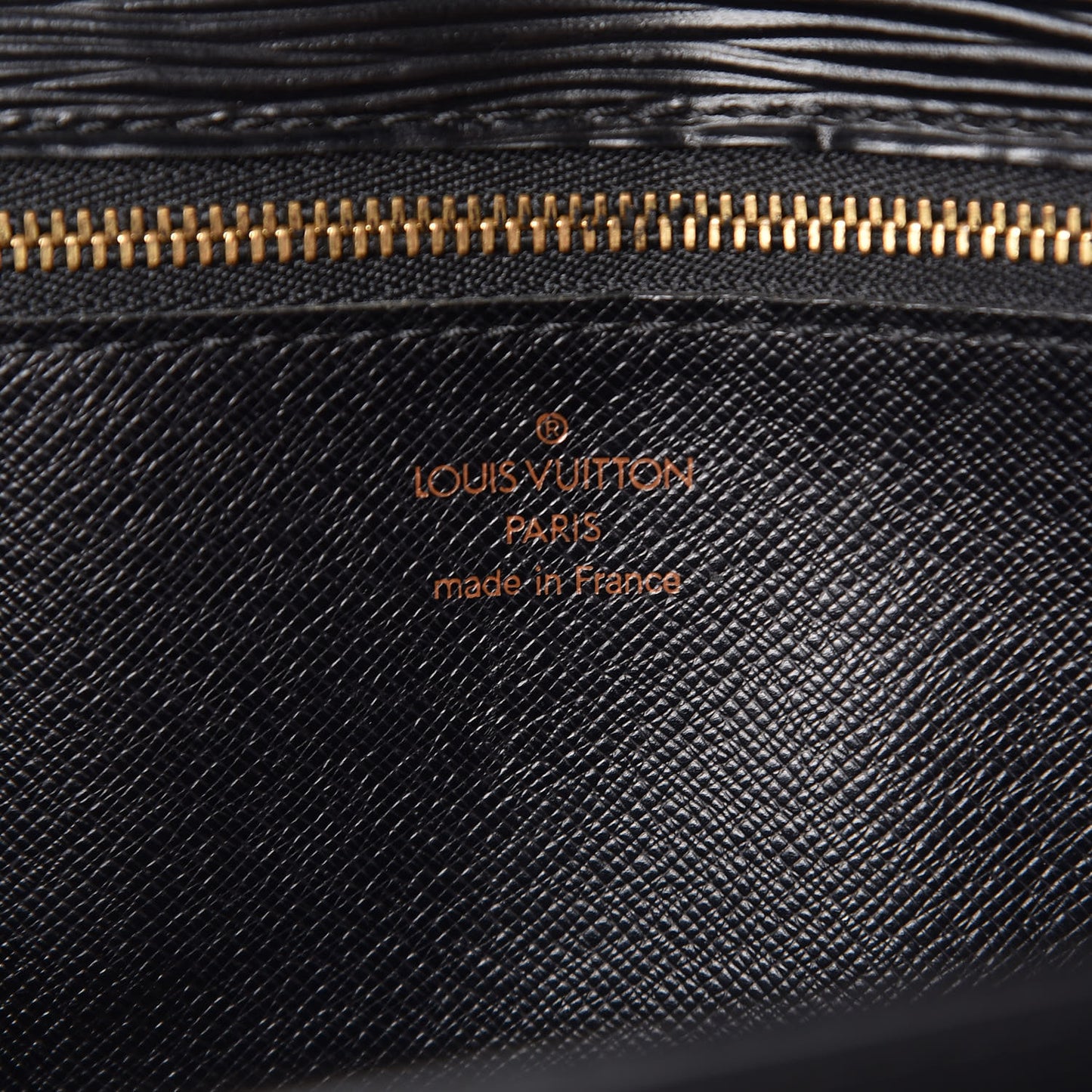 Epi Pochette Sellier Dragonne Clutch Black