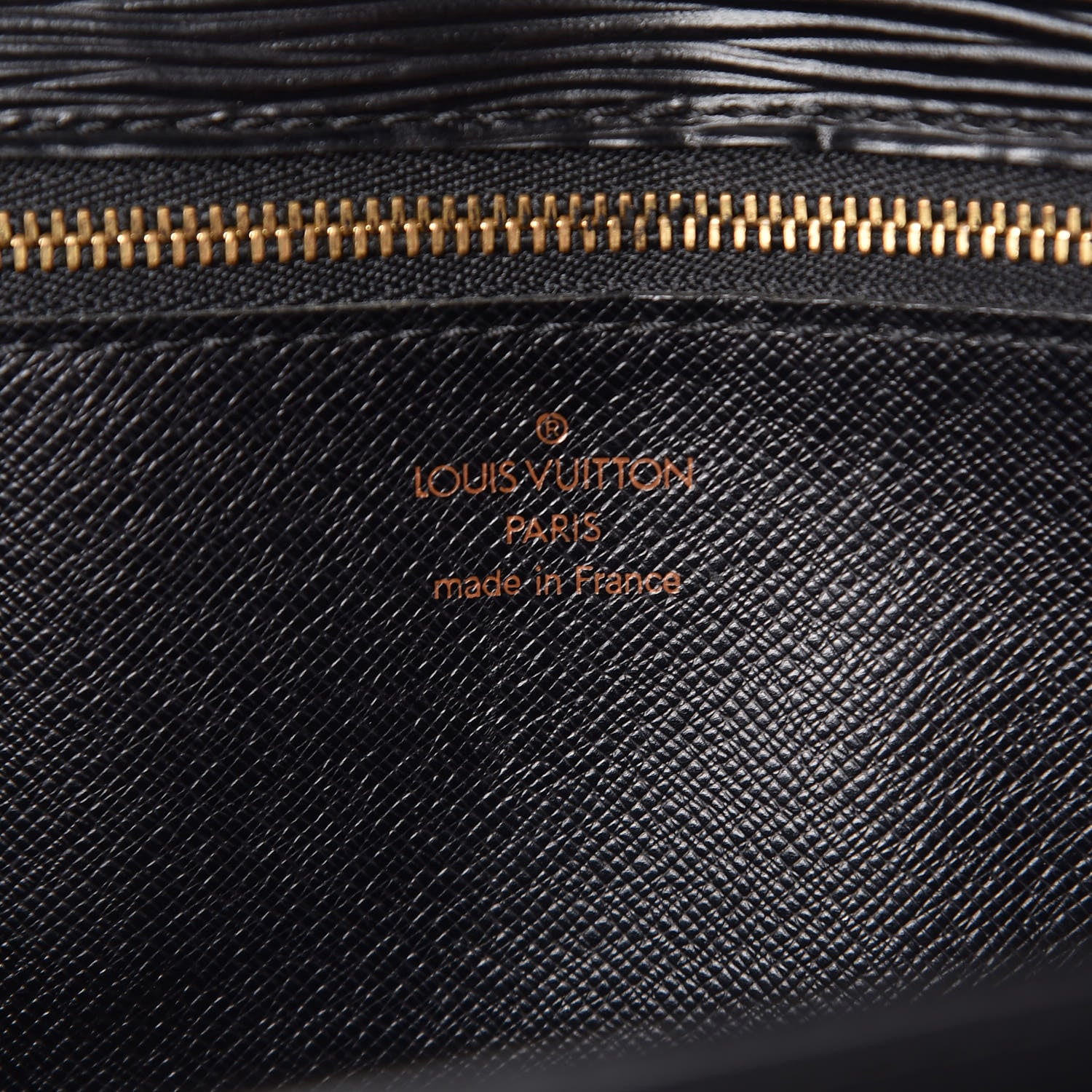 Louis Vuitton Epi Pochette Sellier Dragonne Clutch Black 6 of 10