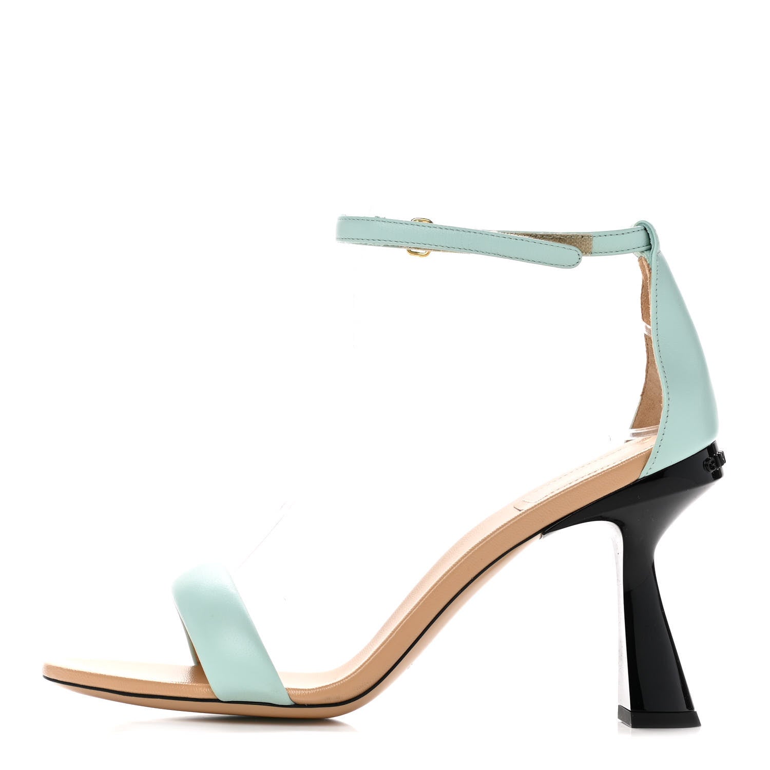 Givenchy Goatskin Carene Two Toned Sandals 40 Acqua Marine 1 of 10