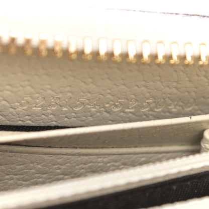 Gucci GG Supreme Monogram Flora Ophidia Zip Around Wallet White 7 of 7