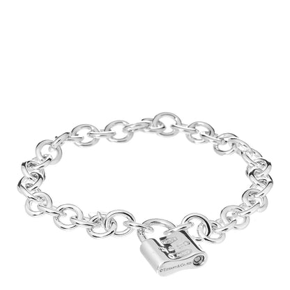 Tiffany Sterling Silver 1837 Lock Charm Bracelet 1 of 4