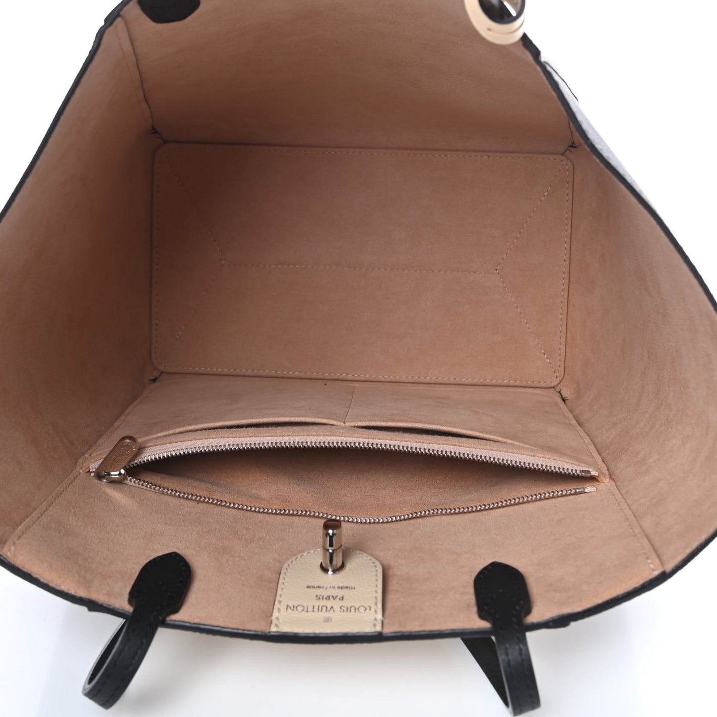 Calfskin Lockme Cabas Vanille Black