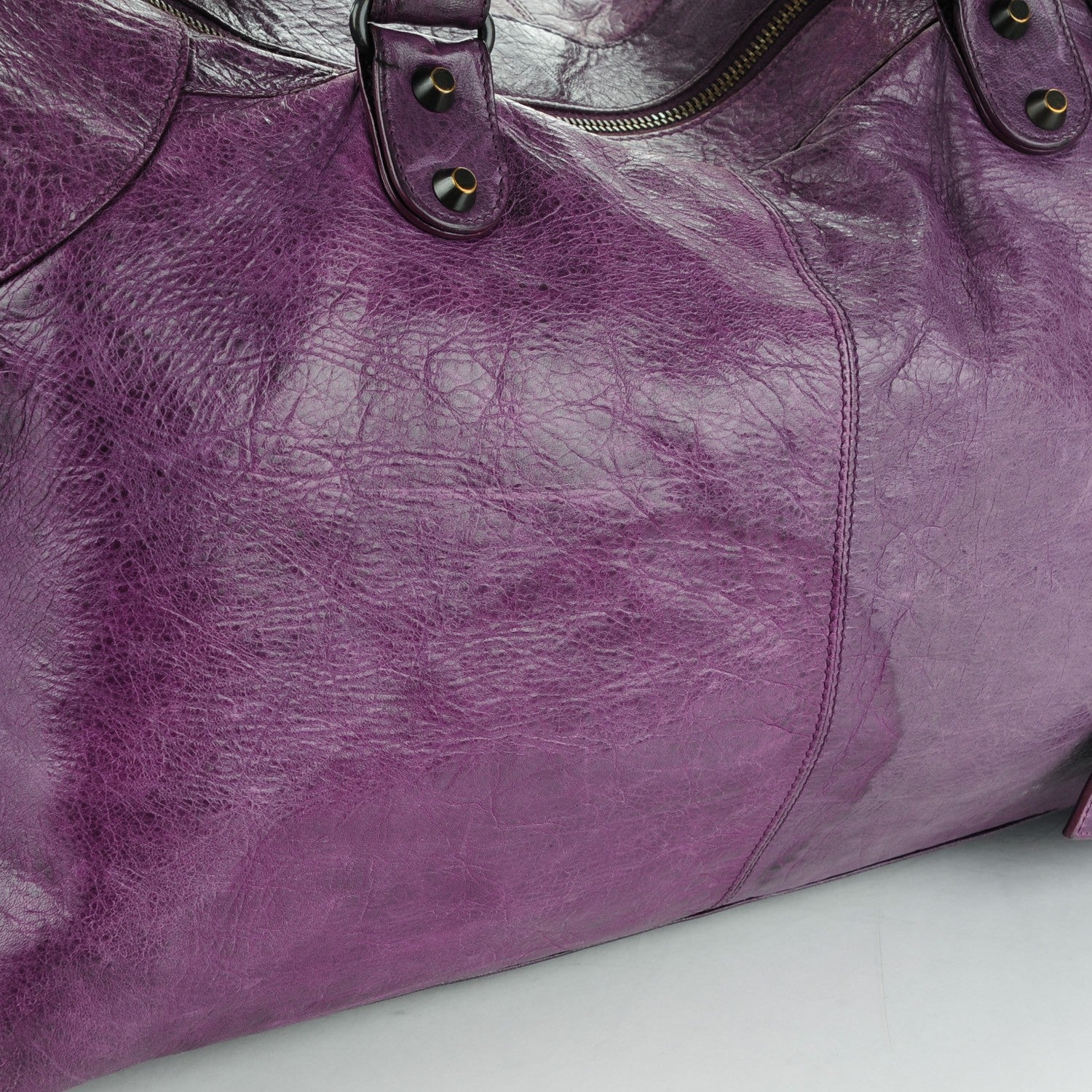 Balenciaga Agneau Classic Hardware Work Raisin 10 of 10