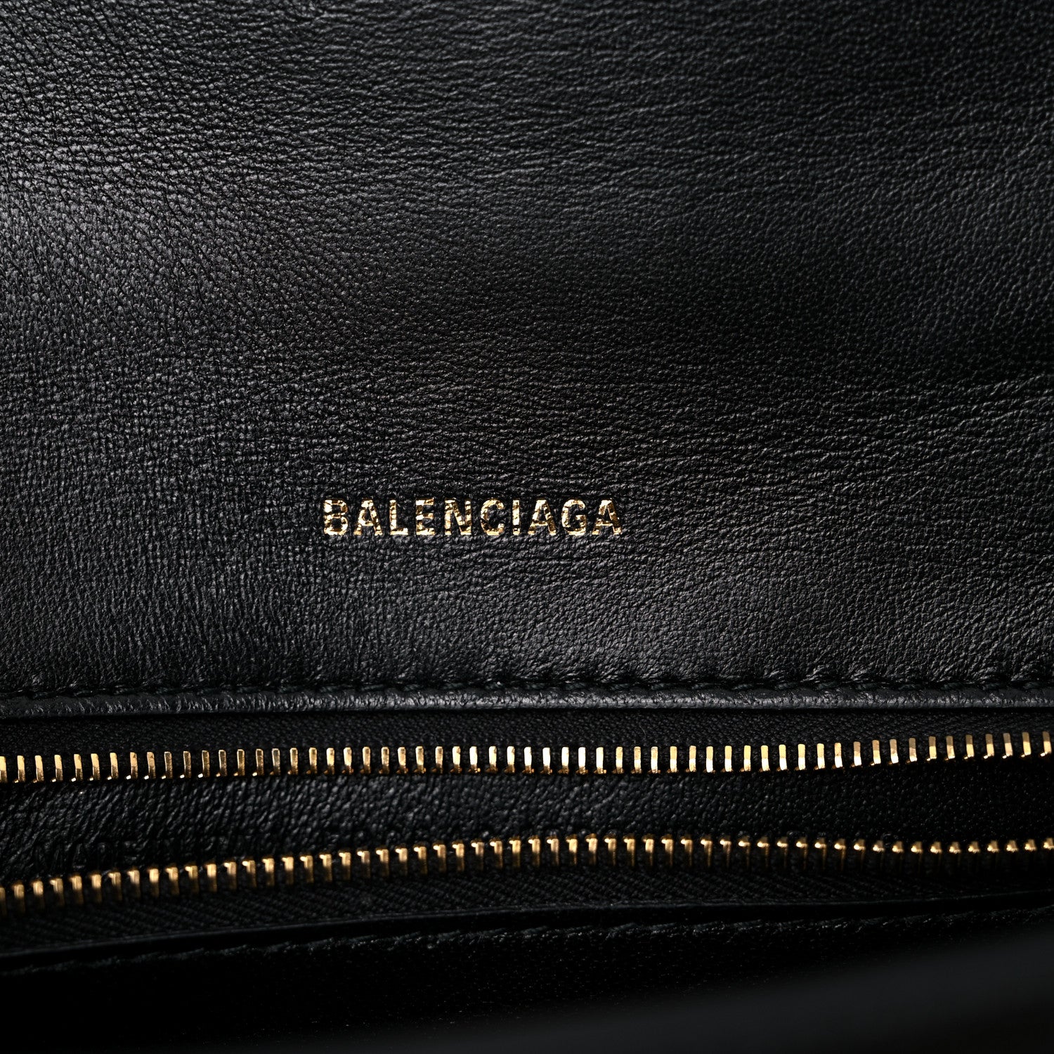 Balenciaga Shiny Box Calfskin Small Hourglass Top Handle Bag Black 6 of 15
