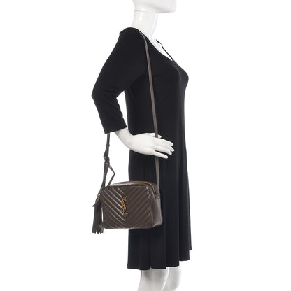 Saint Laurent Calfskin Matelasse Monogram Lou Camera Bag Faggio 2 of 9