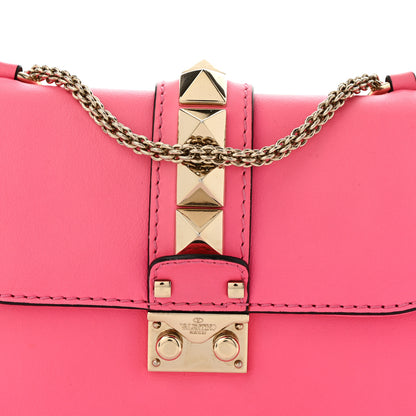 Valentino Garavani Vitello Small Glam Lock Rockstud Flap Deep Fuxia 7 of 12