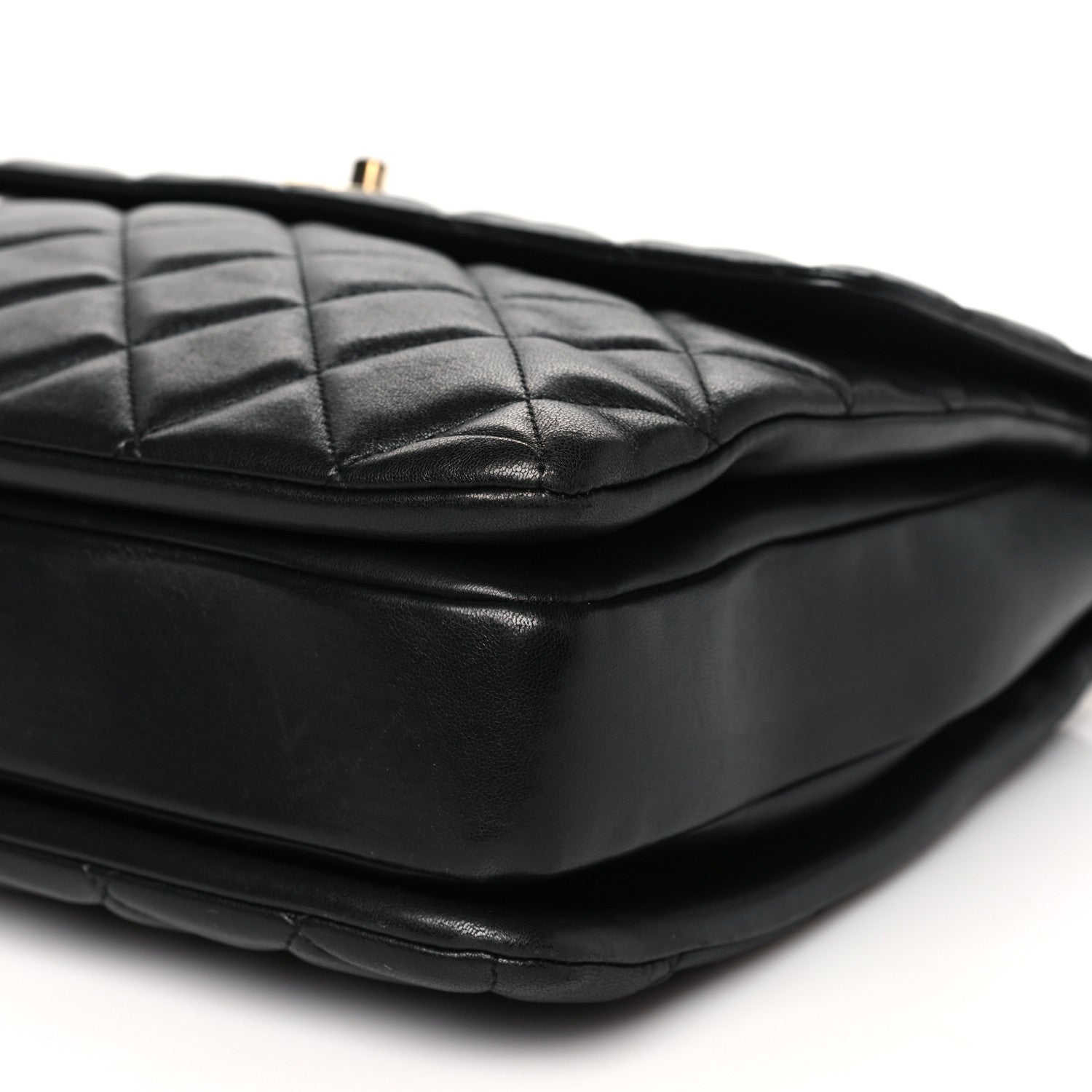 Chanel Lambskin Quilted Large Trendy CC Dual Handle Flap Bag Black 10 of 10