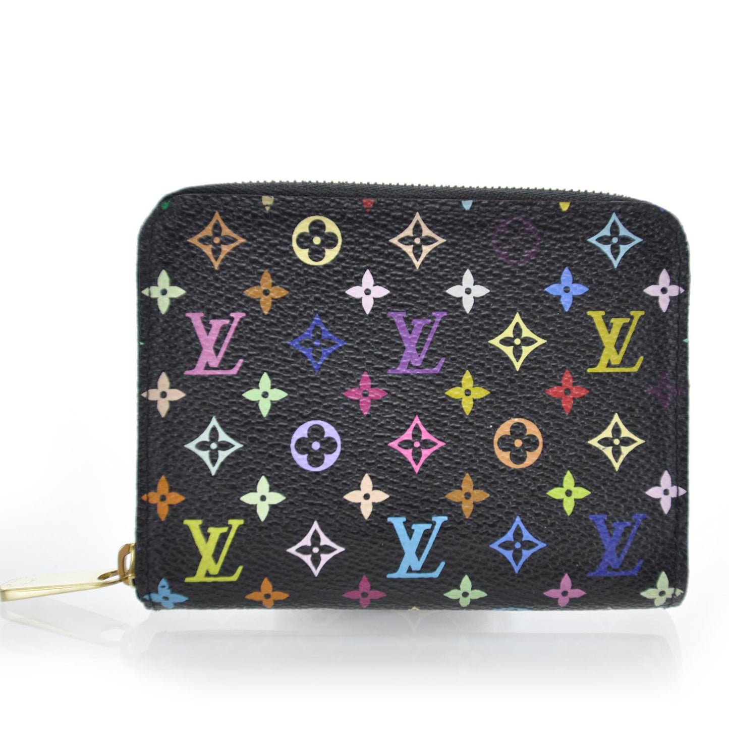 Monogram Multicolor Zippy Coin Purse Black Violet
