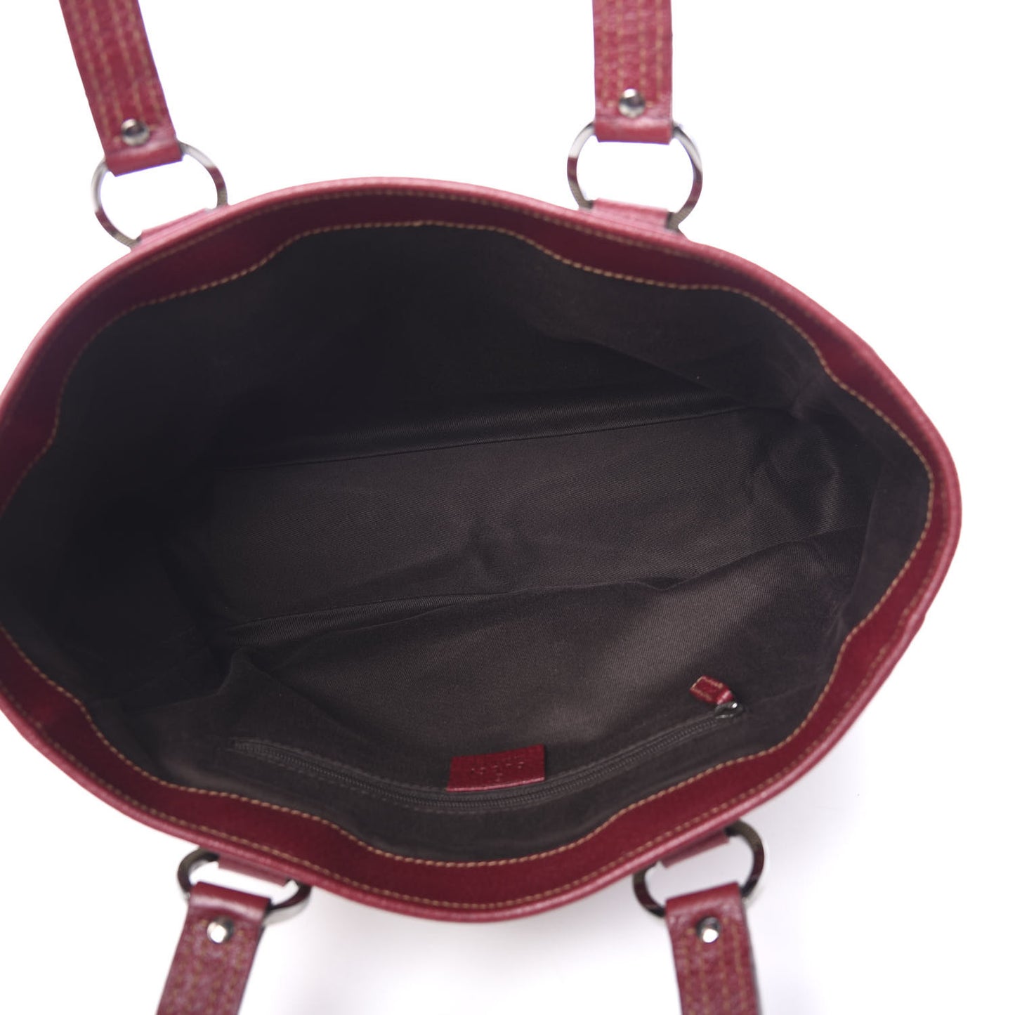 Monogram Medium Tote Red