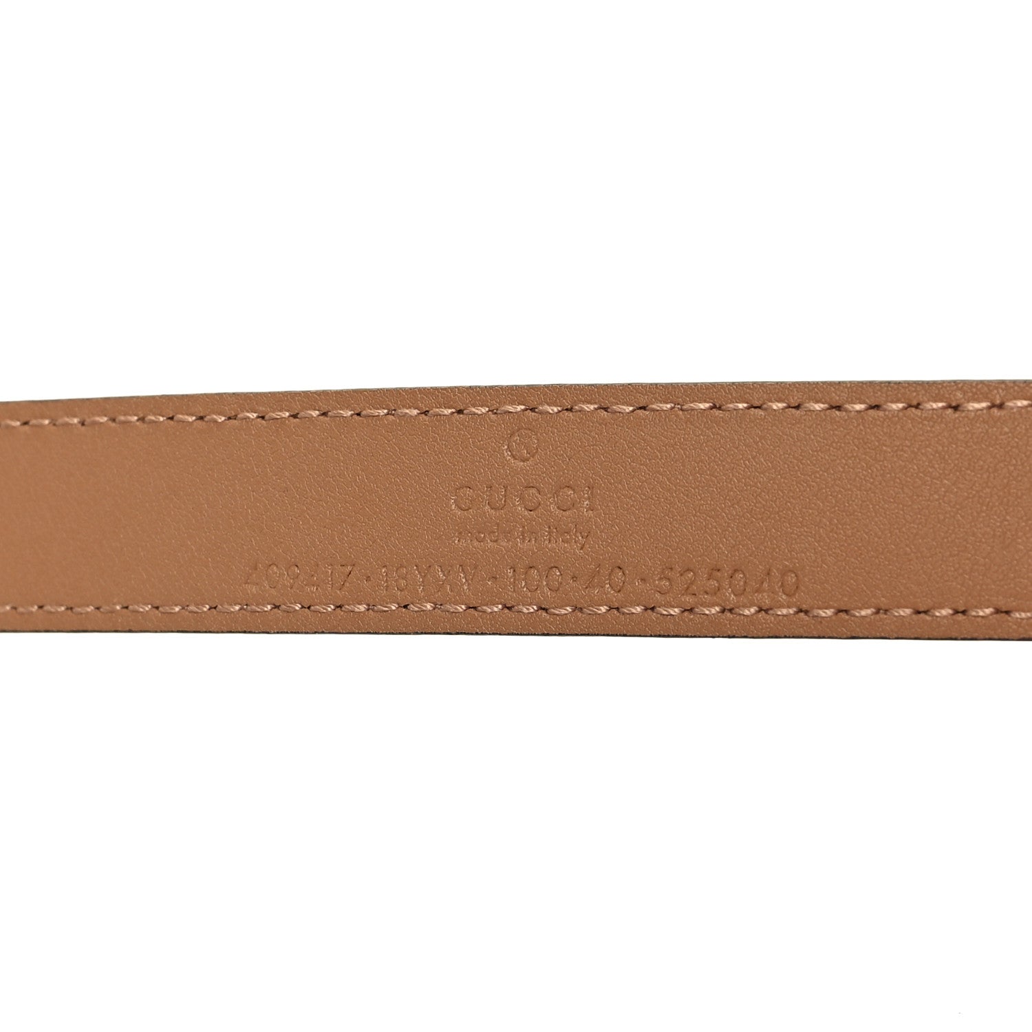 Gucci Azalea Calfskin Enamel Monochrome Double G 20mm Belt 100 40 Camelia 5 of 5