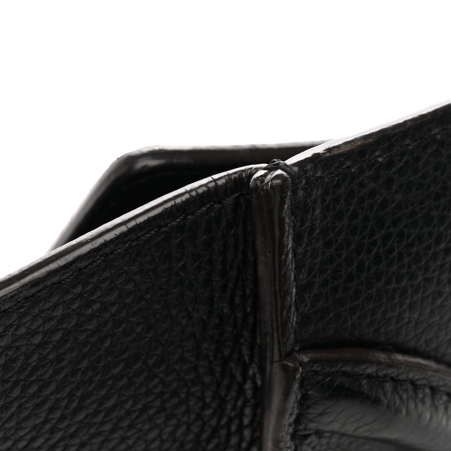 Drummed Calfskin Mini Luggage Black