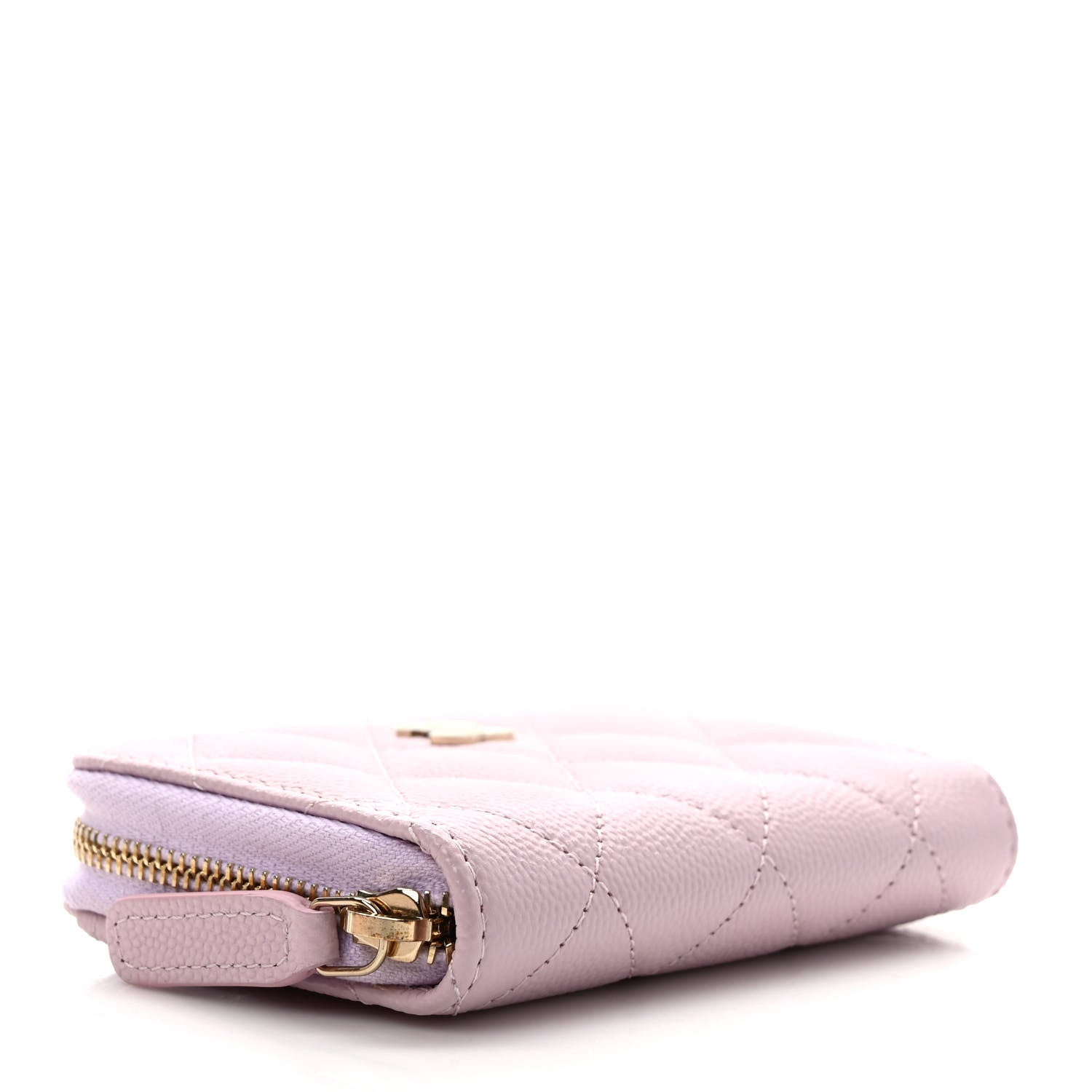 Chanel Caviar Quilted Zip Coin Purse Light Pink 4 of 8