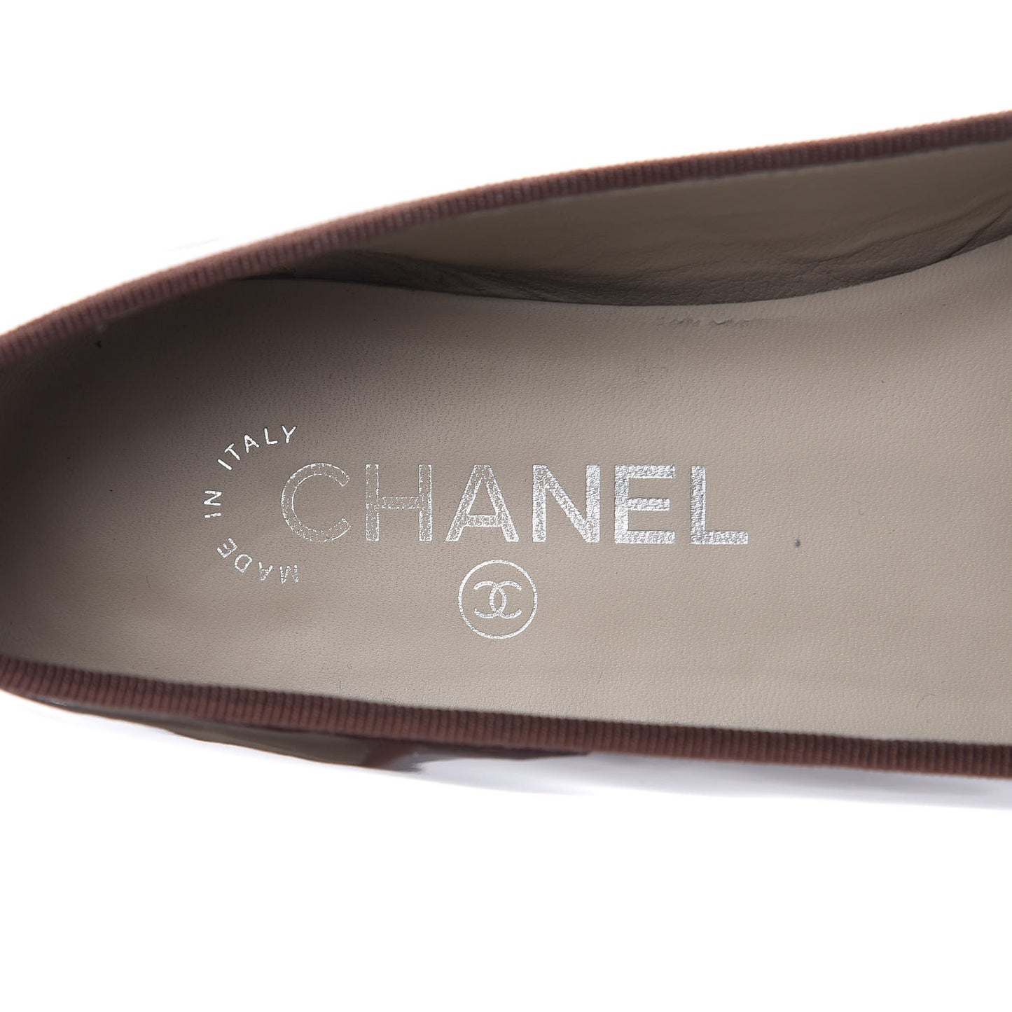 Patent CC Cap Toe Ballerina Flats 39 Navy Burgundy