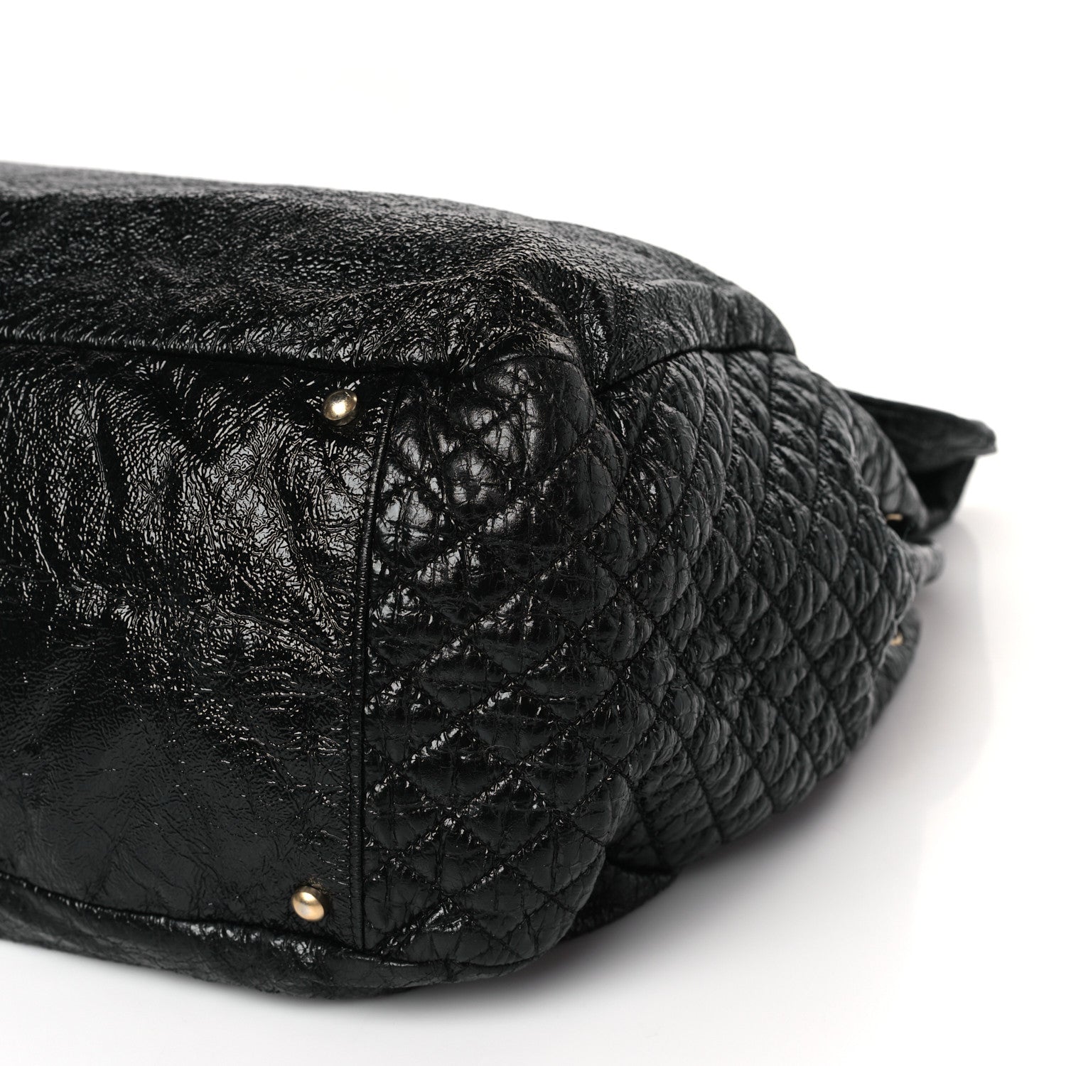 Chanel Vinyl XL Rock and Chain Flap Black 9 of 9