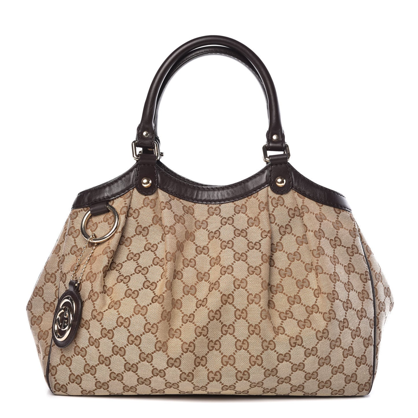 Monogram Medium Sukey Tote Dark Brown