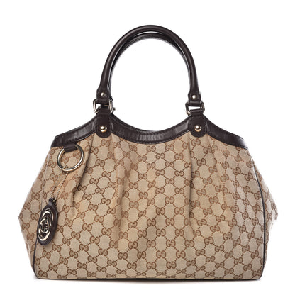 Gucci Monogram Medium Sukey Tote Dark Brown 1 of 17