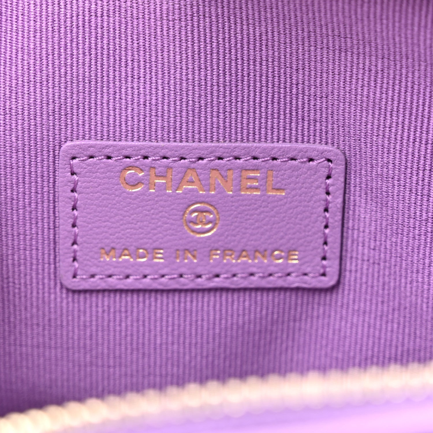 Chanel Lambskin Quilted CC In Love Heart Clutch With Chain Purple 6 of 11