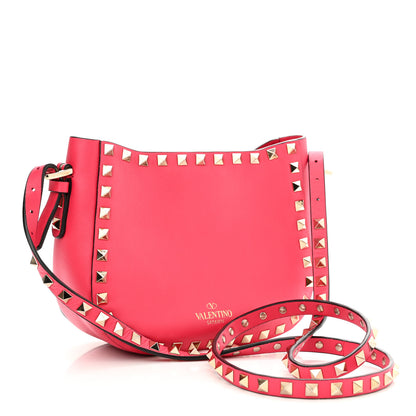 Valentino Garavani Vitello Rockstud Flip-Lock Satchel Fragola 3 of 10