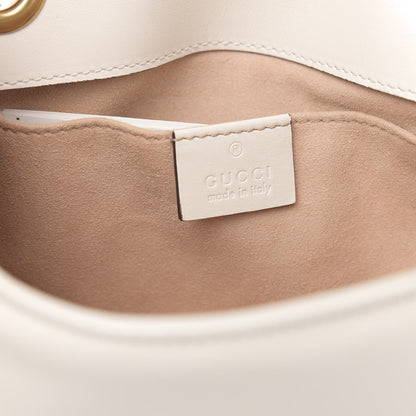 Gucci Calfskin Matelasse Mini GG Marmont Shoulder Bag White 6 of 10