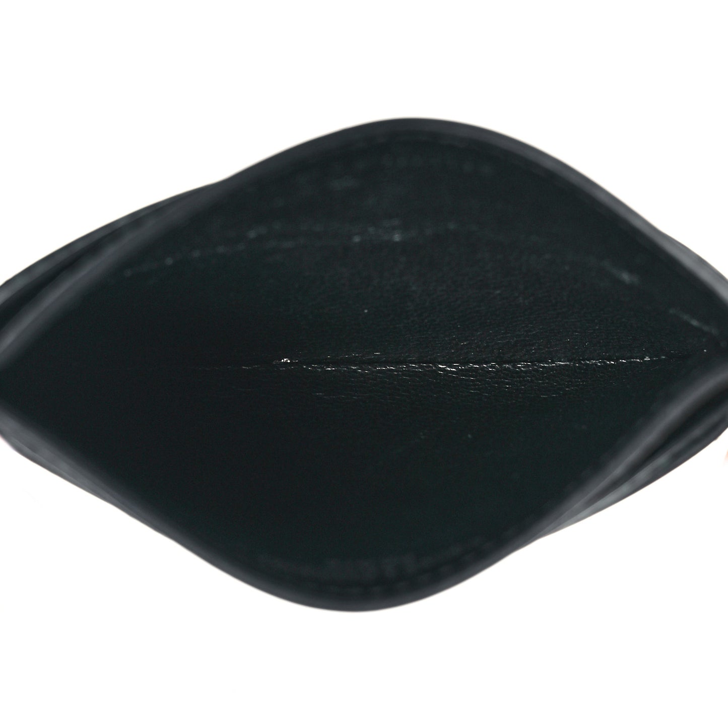 Calfskin Monogram Credit Card Case Dark Green