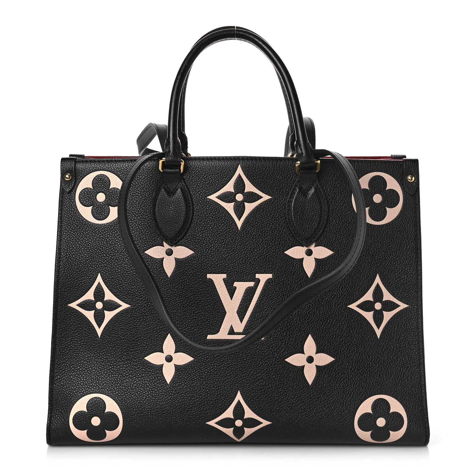 Louis Vuitton Empreinte Monogram Giant Onthego MM Black Beige 1 of 8