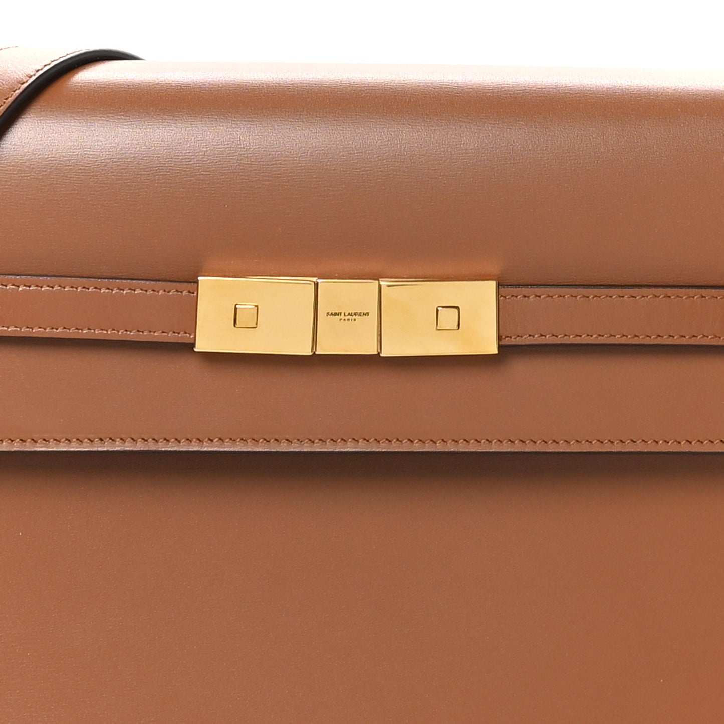 Smooth Calfskin Manhattan Shoulder Bag Brick