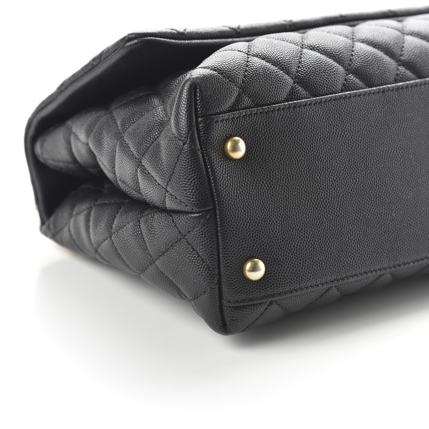 Chanel Caviar Quilted Small Coco Handle Flap Black 5 of 10