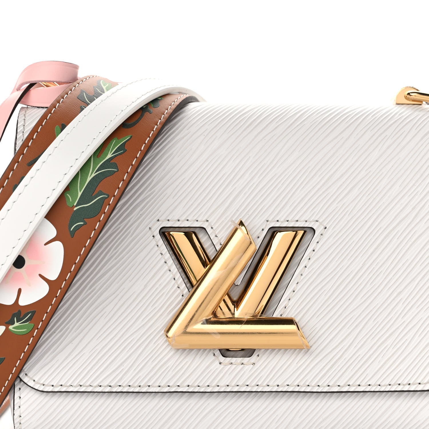 Louis Vuitton Epi Asnieres Flowers Twist Shoulder Bag PM White 7 of 10