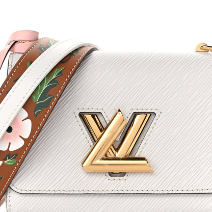 Louis Vuitton Epi Asnieres Flowers Twist Shoulder Bag PM White 7 of 10