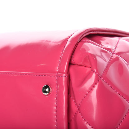 Chanel Vinyl Lipstick Ligne Accordion Tote Pink 18 of 18