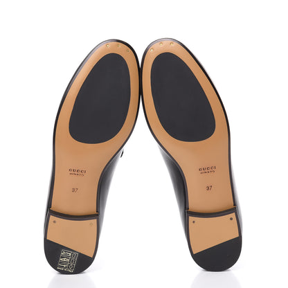Gucci Calfskin Womens Jordaan Loafers 37 Black 5 of 8