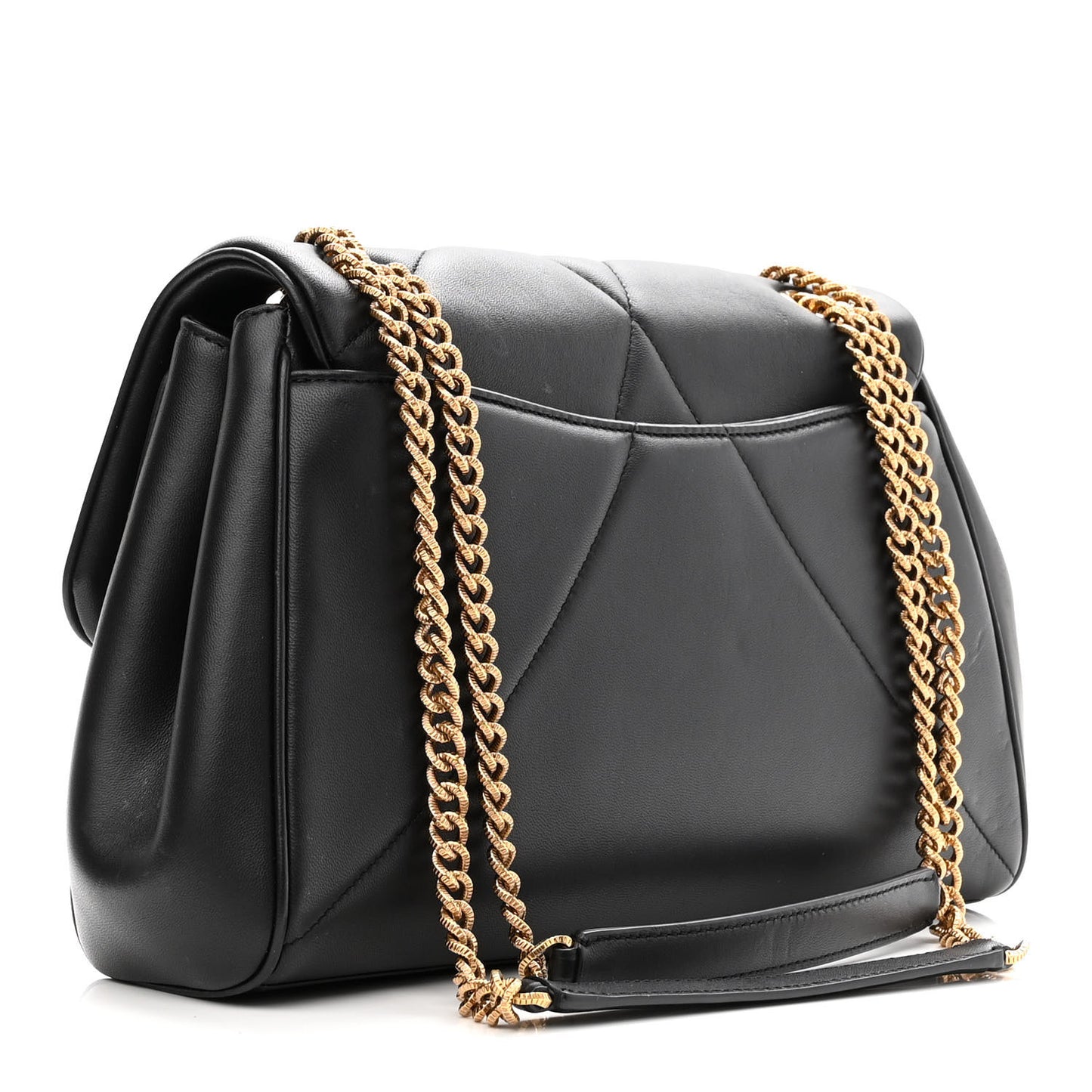 Nappa Quilted Large Devotion Bag Black