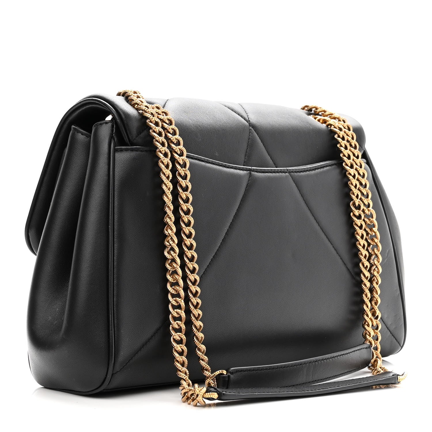 Dolce & Gabbana Nappa Quilted Large Devotion Bag Black 3 of 12