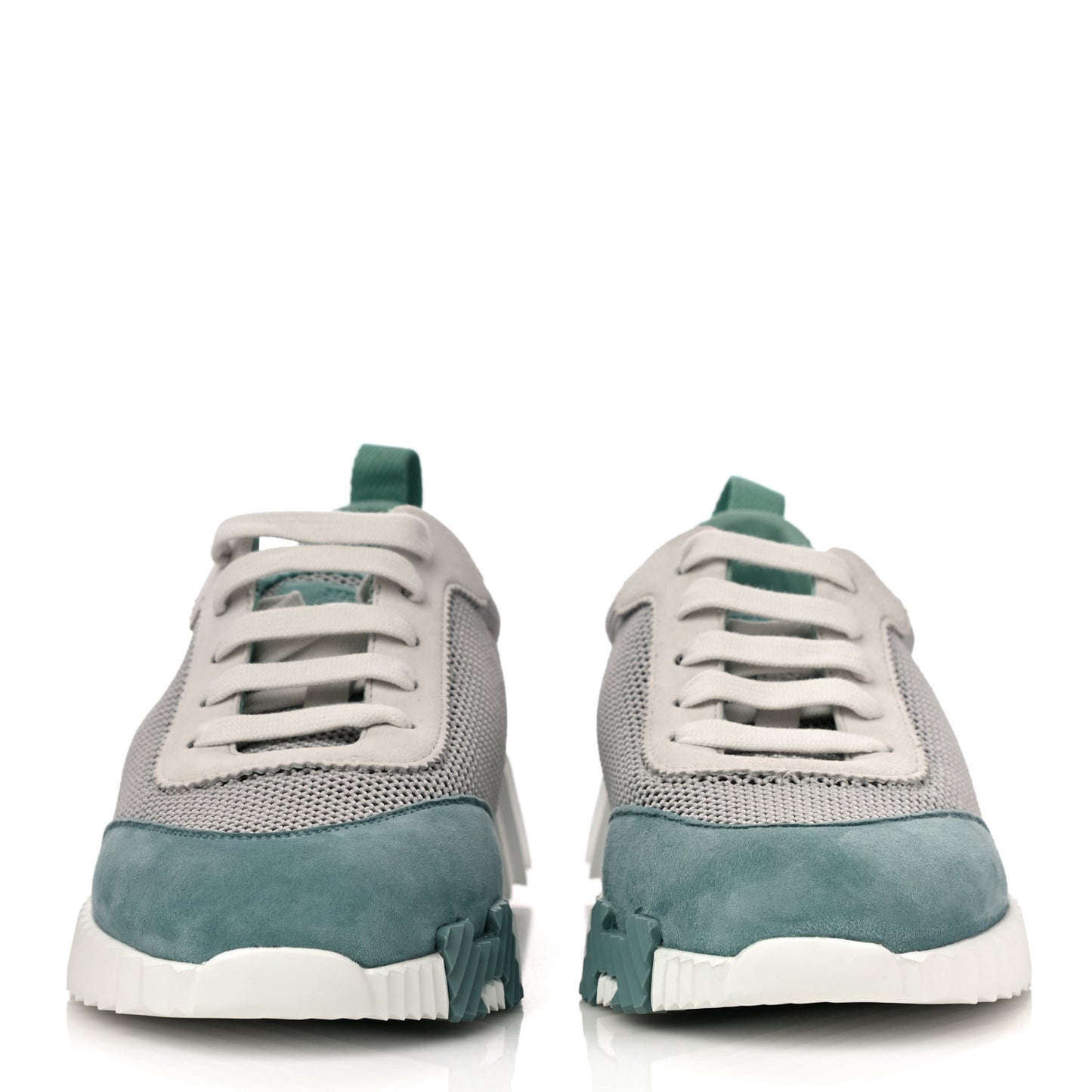 Air Mesh Suede Goatskin Bouncing Sneakers 37.5 Vert D'Eau
