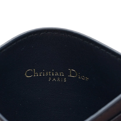 Christian Dior Denim Jacquard Oblique Calfskin 30 Montaigne Freesia Card Holder Blue 6 of 6