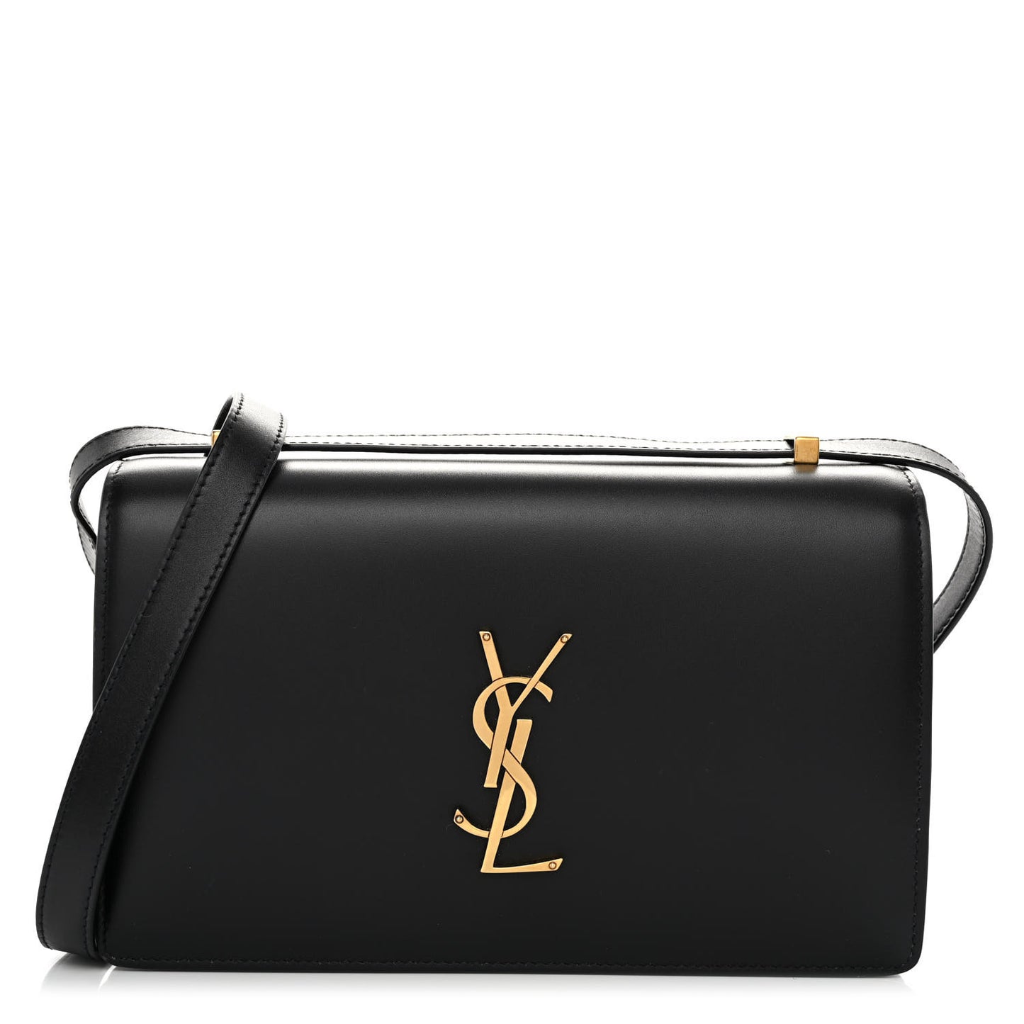 Smooth Calfskin Shoulder Bag Black