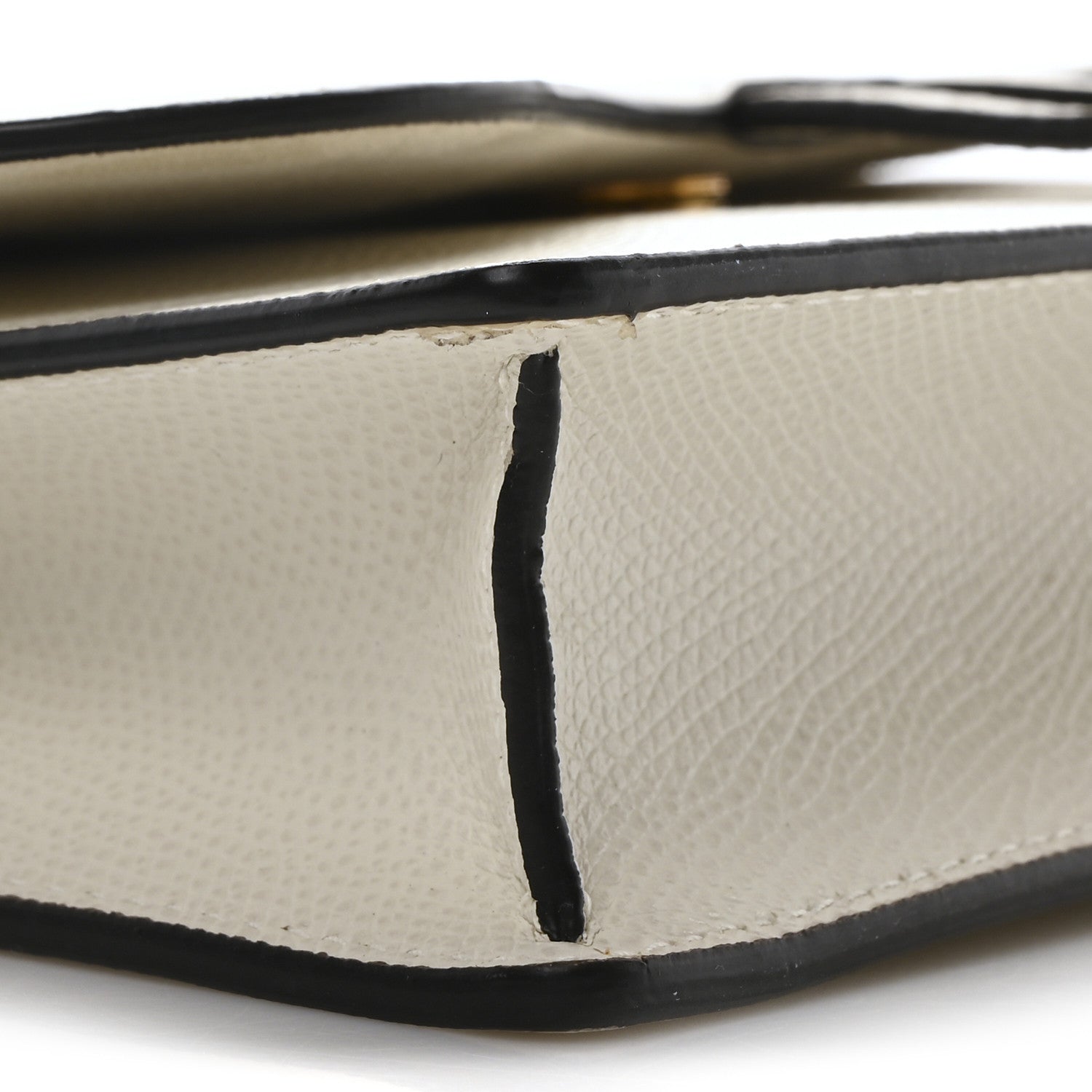Christian Dior Grained Calfskin Saddle Chain Pouch Latte 9 of 10
