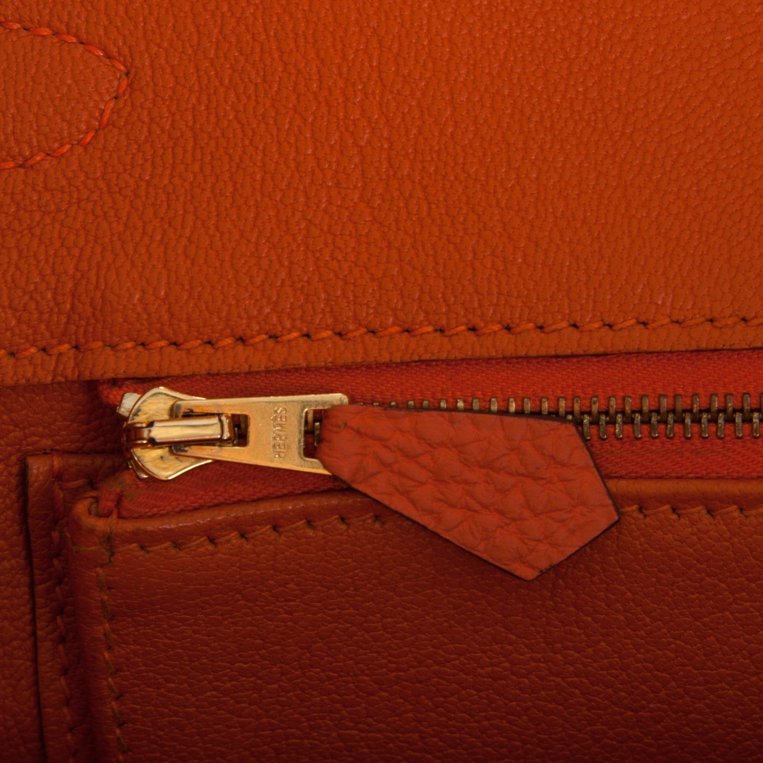 Hermes Togo Birkin 35 Orange 11 of 26