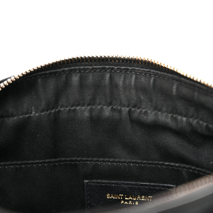 Saint Laurent Calfskin Matelasse Monogram Lou Camera Bag Black 12 of 19