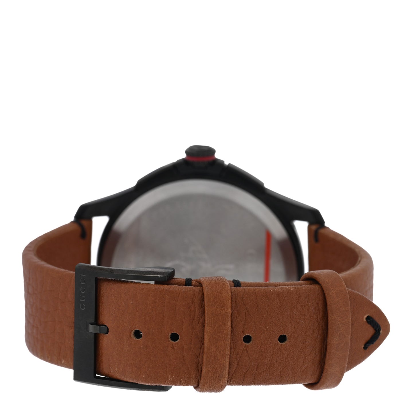 PVD Stainless Steel Calfskin 44mm G-Timeless Chronograph Bee Quartz Watch Black