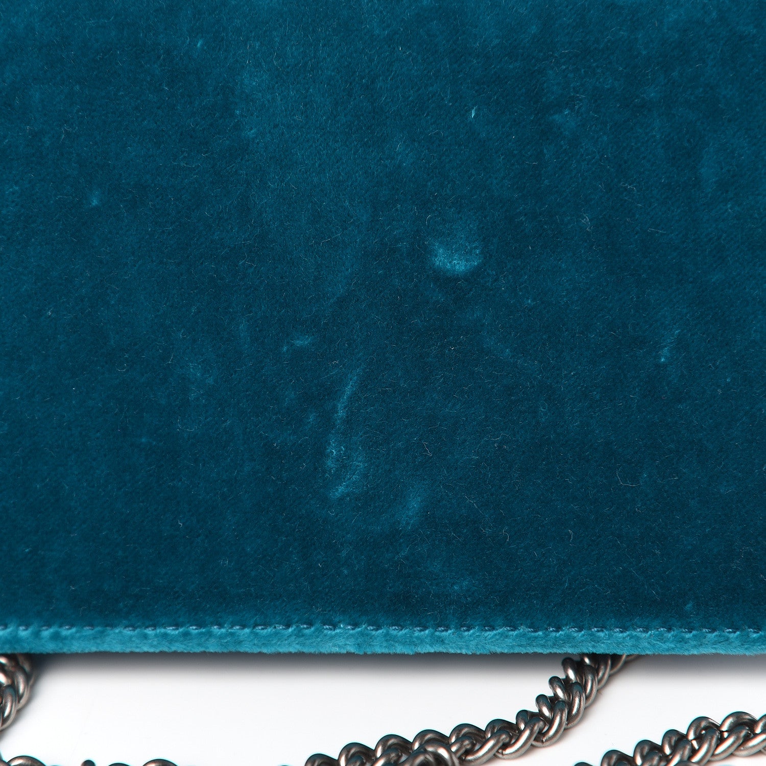 Gucci Velvet Super Mini Dionysus Shoulder Bag Pavone Cyan 10 of 10
